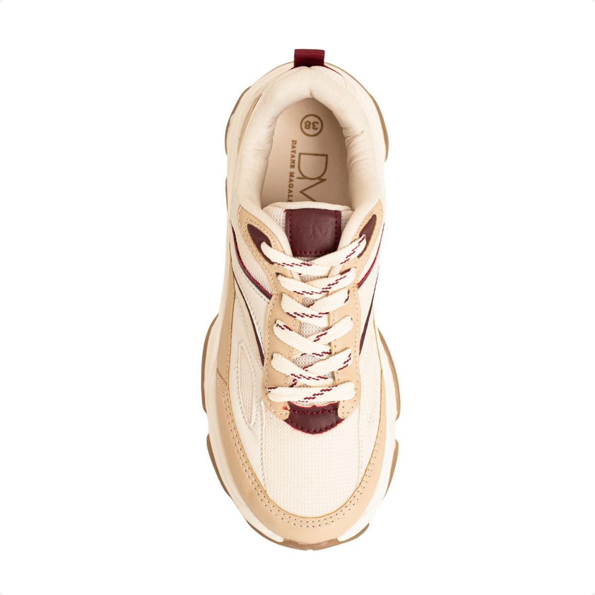 Tênis Feminino Chunky Dm Urban Bold Bege Bege 6