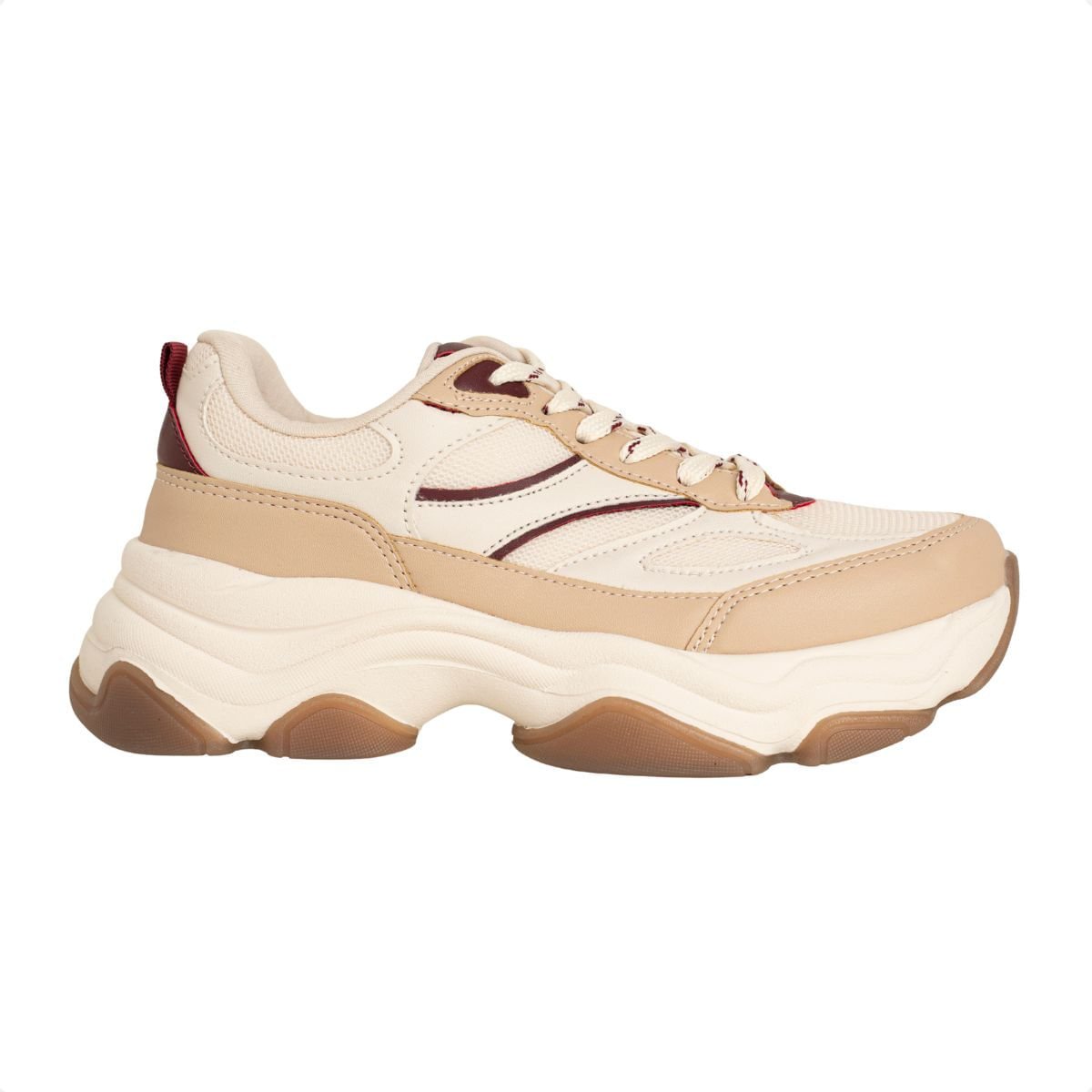 Tênis Feminino Chunky Dm Urban Bold Bege