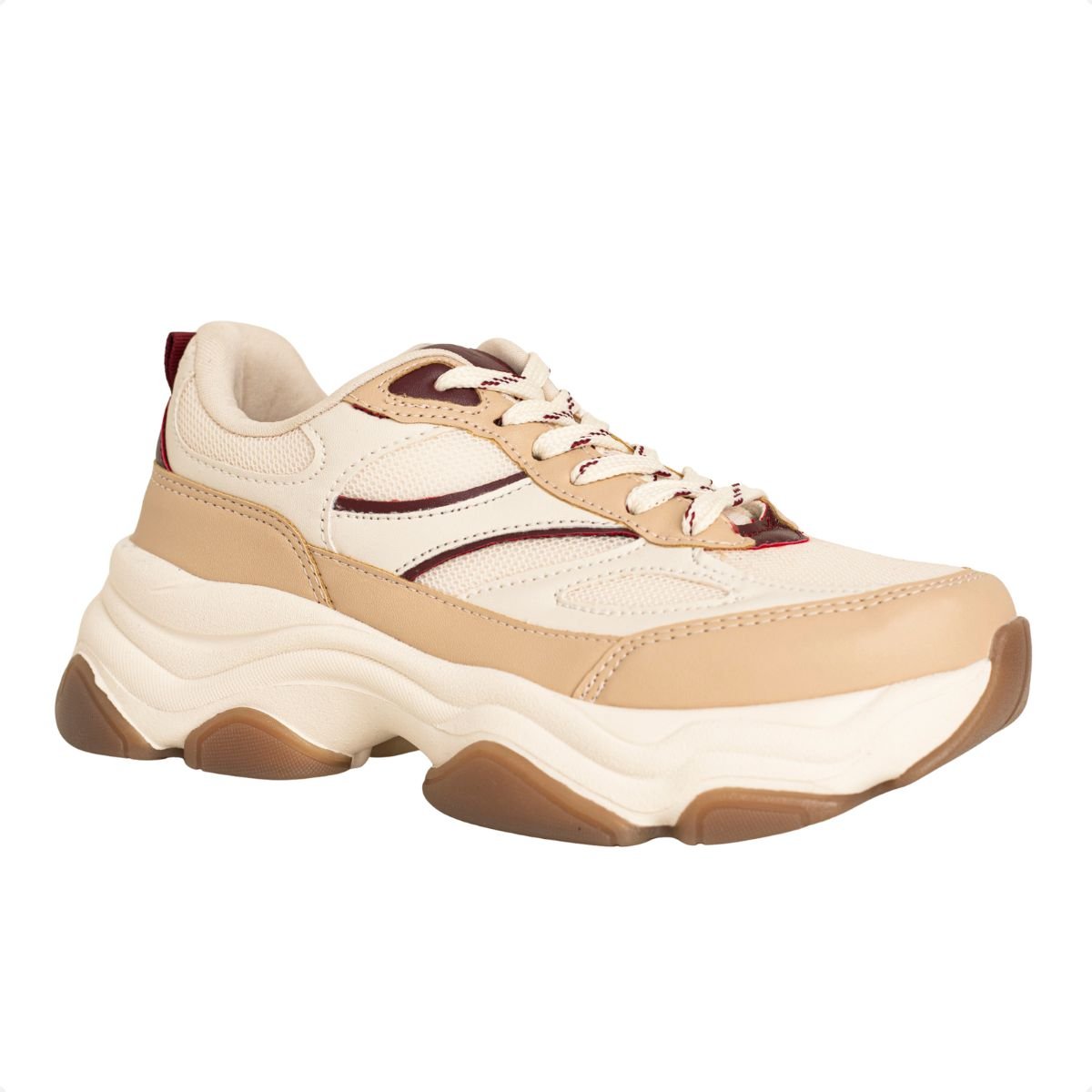 Tênis Feminino Chunky Dm Urban Bold Bege Bege 2