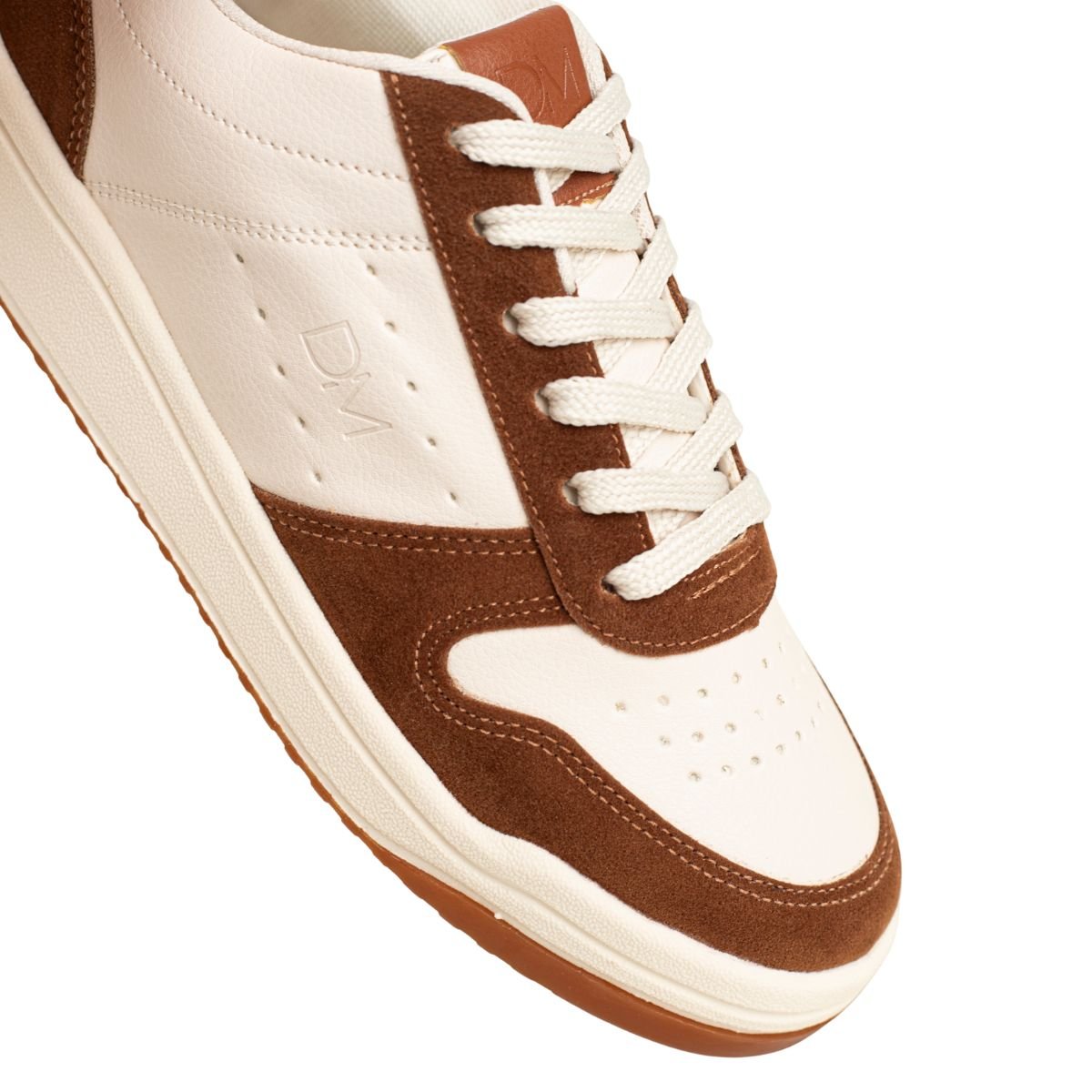 Tênis Feminino Casual Dm Urban Lumi Off White E Marrom Off White/Marrom 3