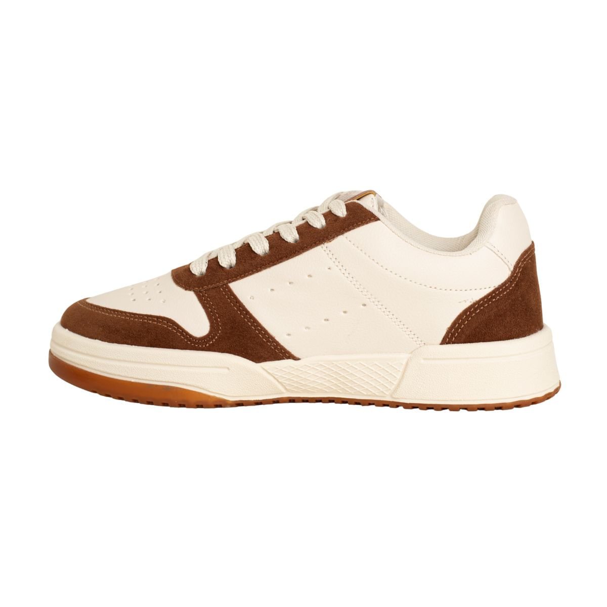 Tênis Feminino Casual Dm Urban Lumi Off White E Marrom Off White/Marrom 5