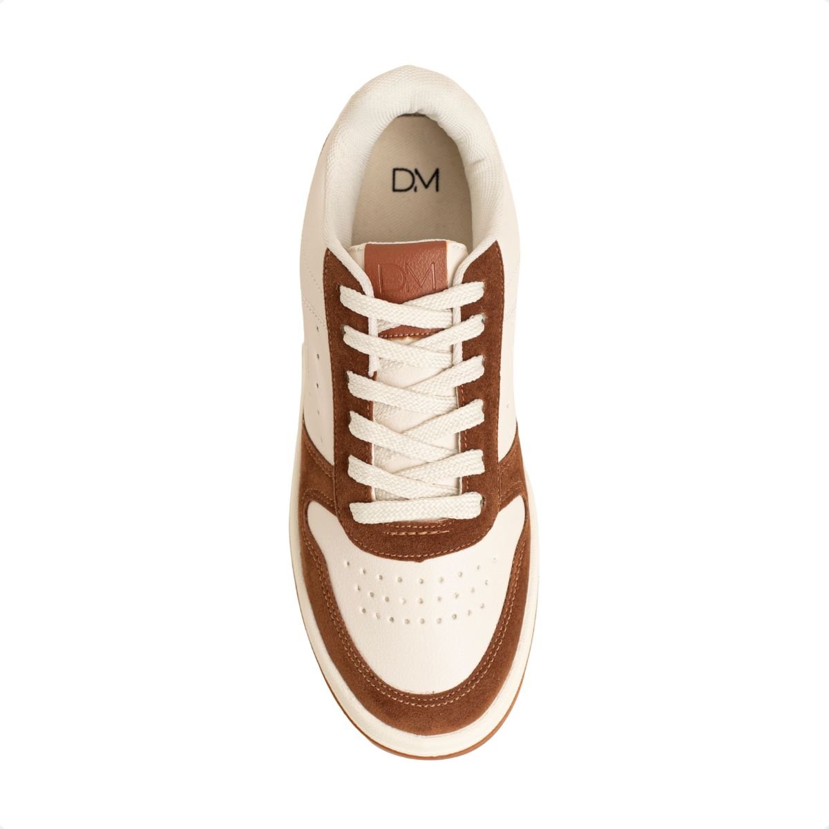 Tênis Feminino Casual Dm Urban Lumi Off White E Marrom Off White/Marrom 6