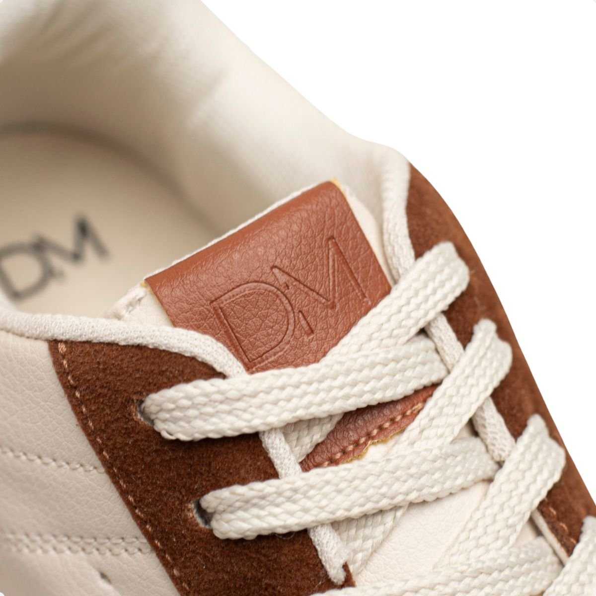 Tênis Feminino Casual Dm Urban Lumi Off White E Marrom Off White/Marrom 7