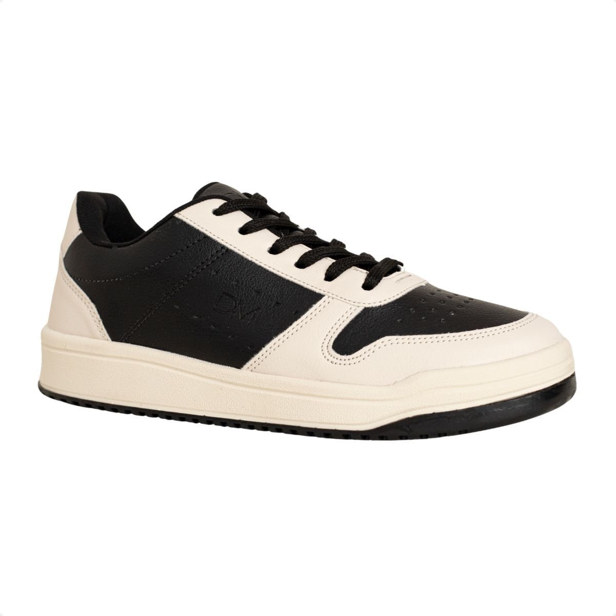Tênis Feminino Casual Dm Urban Lumi Off White E Preto Preto/Off White 2