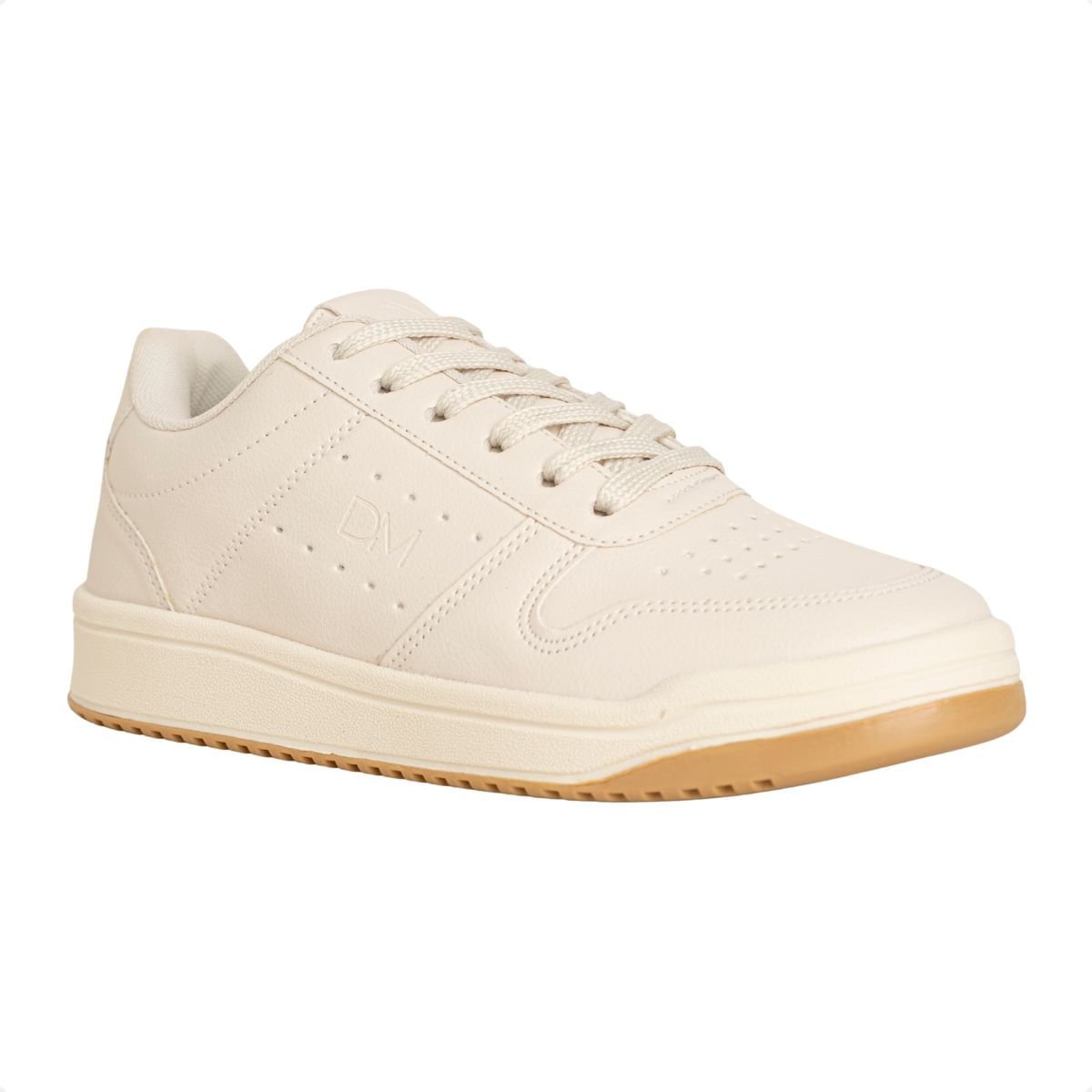 Tênis Feminino Casual Dm Urban Lumi Off White Bege 2