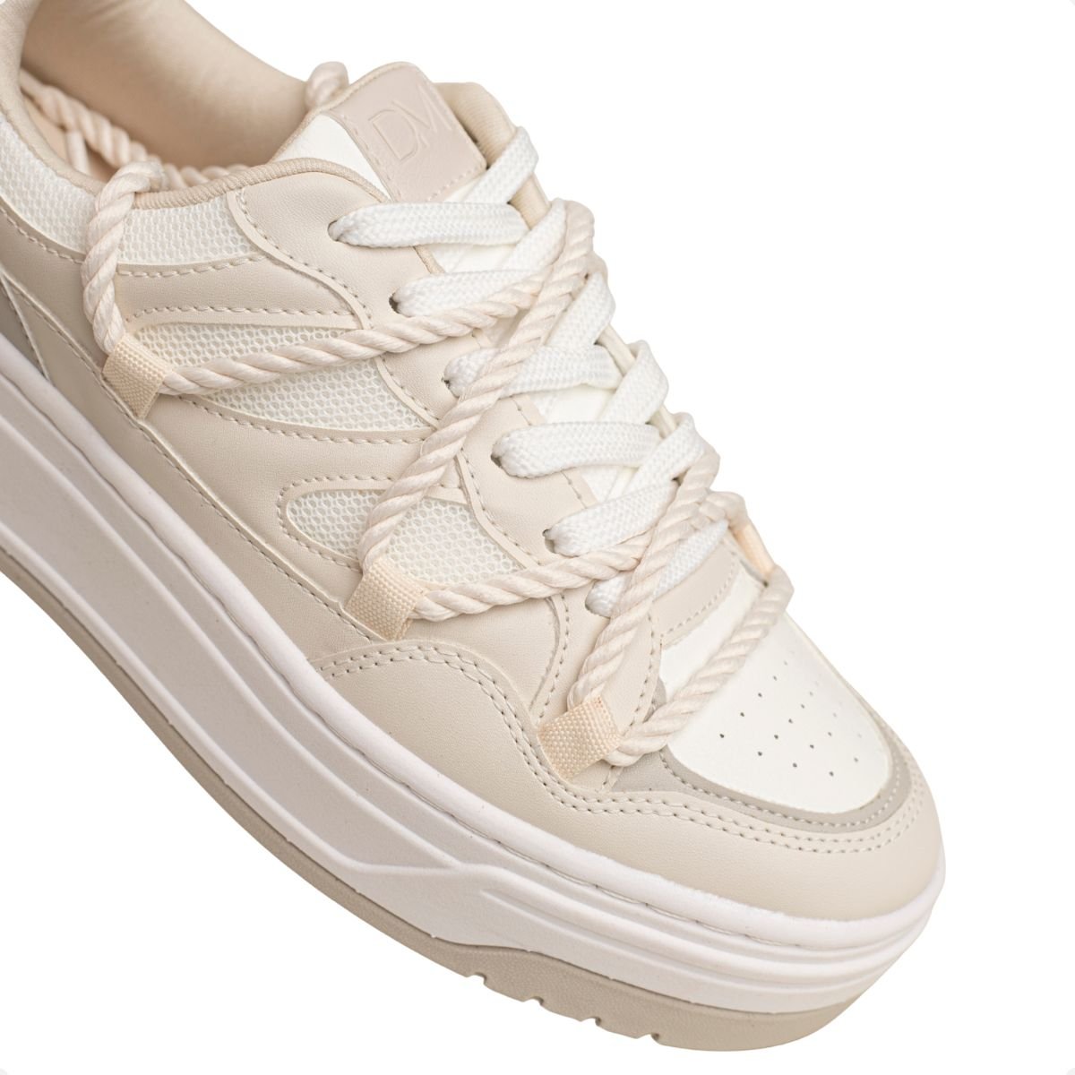 Tênis Feminino Casual Dm Urban Corda Off White Bege 6
