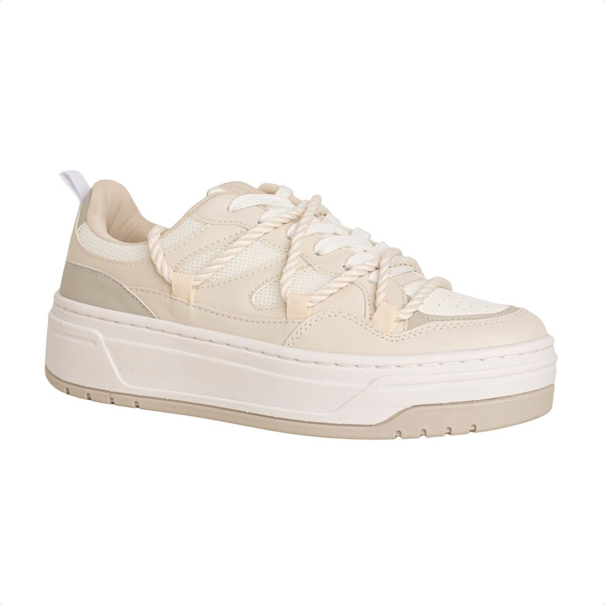 Tênis Feminino Casual Dm Urban Corda Off White Bege 2
