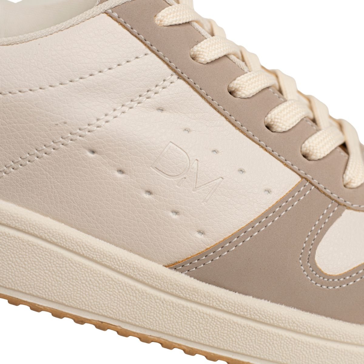 Tênis Feminino Casual Dm Urban Lumi Off White E Bege Bege 3