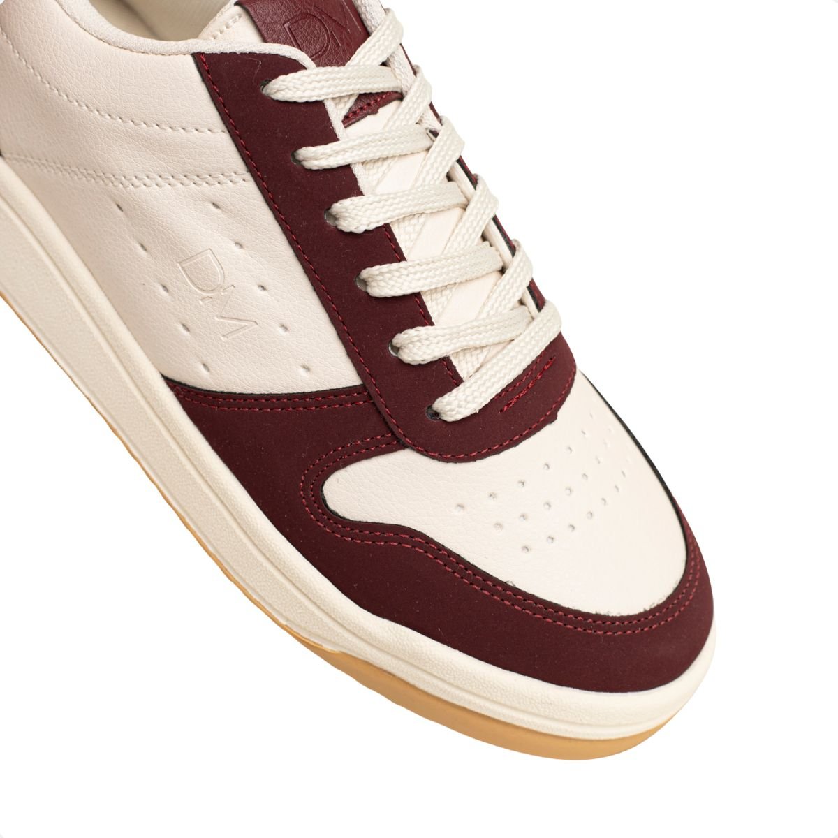 Tênis Feminino Casual Dm Urban Lumi Off White E Marsala Off White/Marsala 3