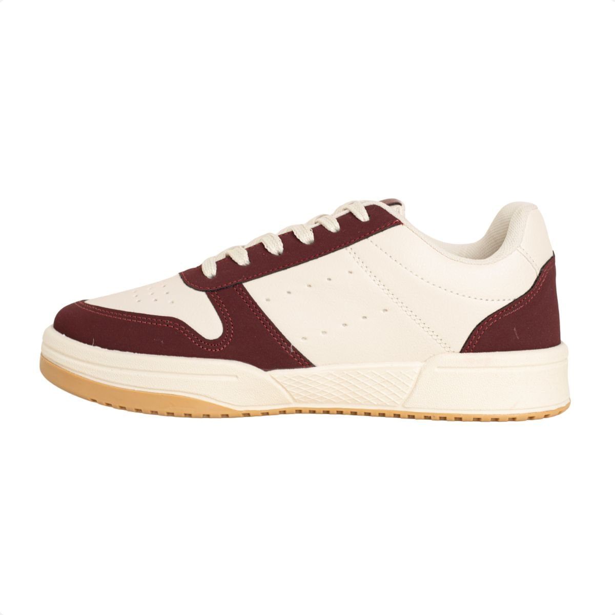 Tênis Feminino Casual Dm Urban Lumi Off White E Marsala Off White/Marsala 5