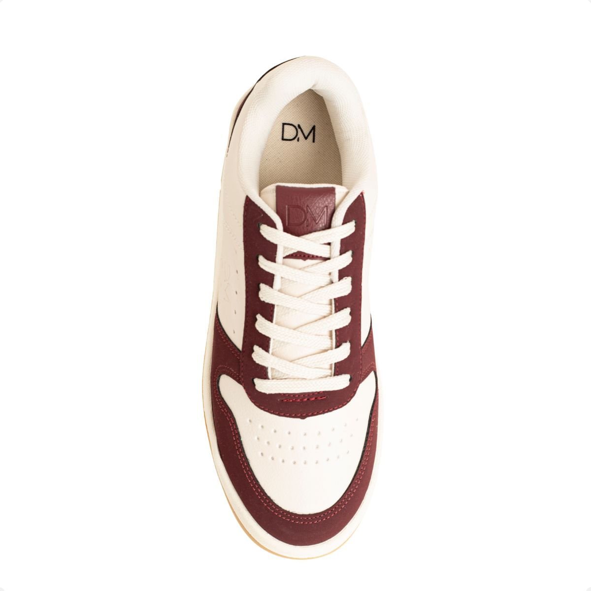 Tênis Feminino Casual Dm Urban Lumi Off White E Marsala Off White/Marsala 7