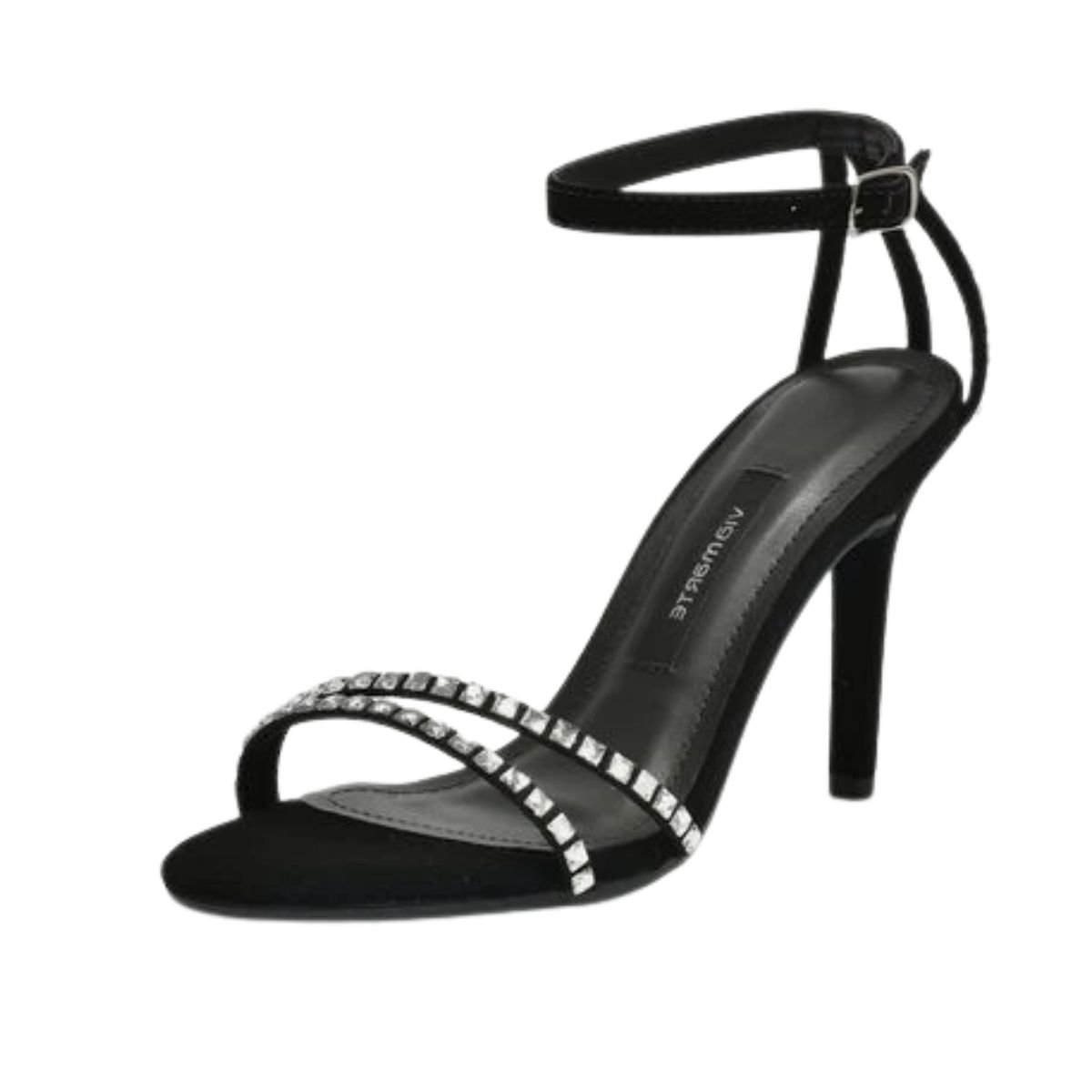 Sandália Feminina Salto Alto Fino Via Marte Preta Preto 6