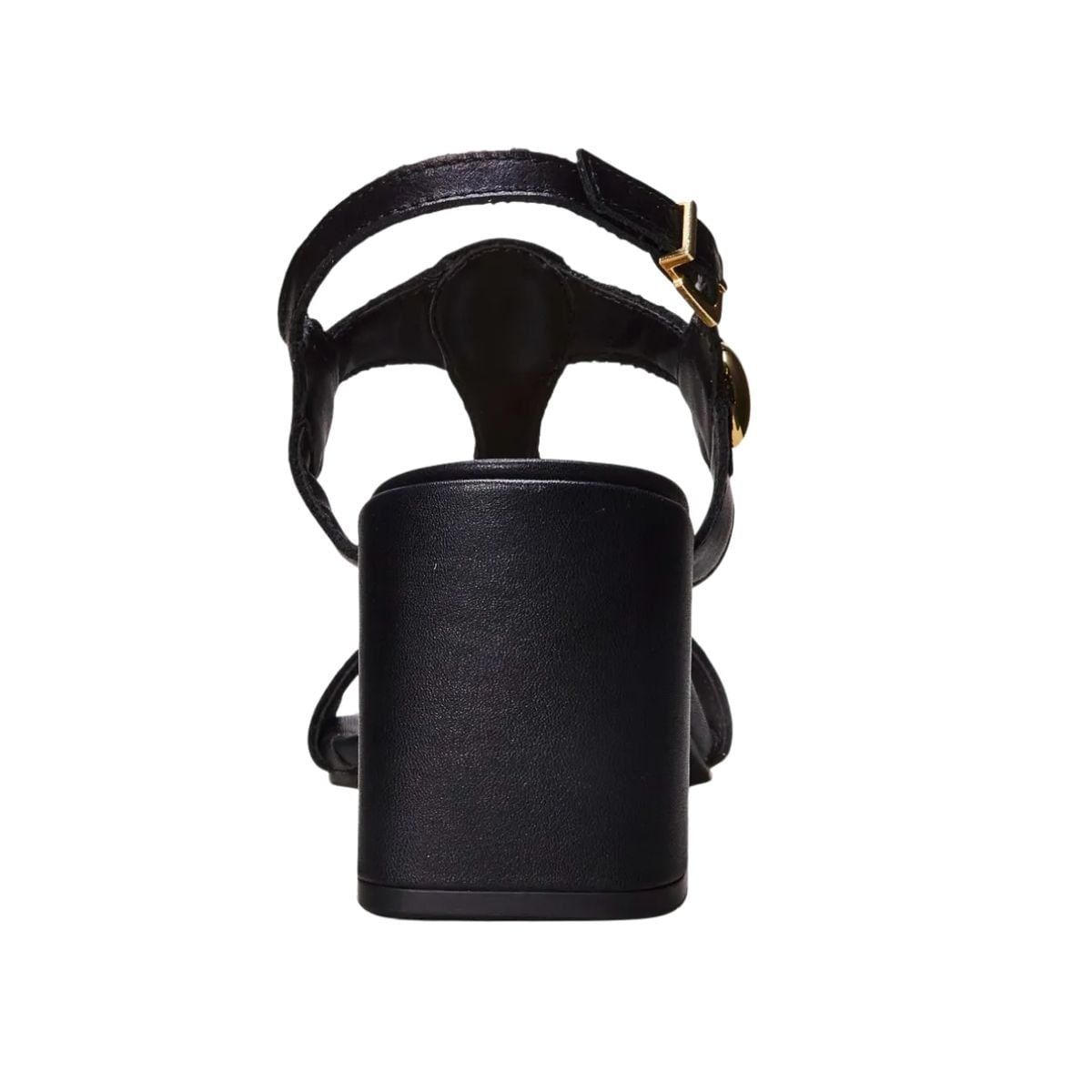 Sandália Feminina Salto Médio Grosso Ramarim Preta Preto 5