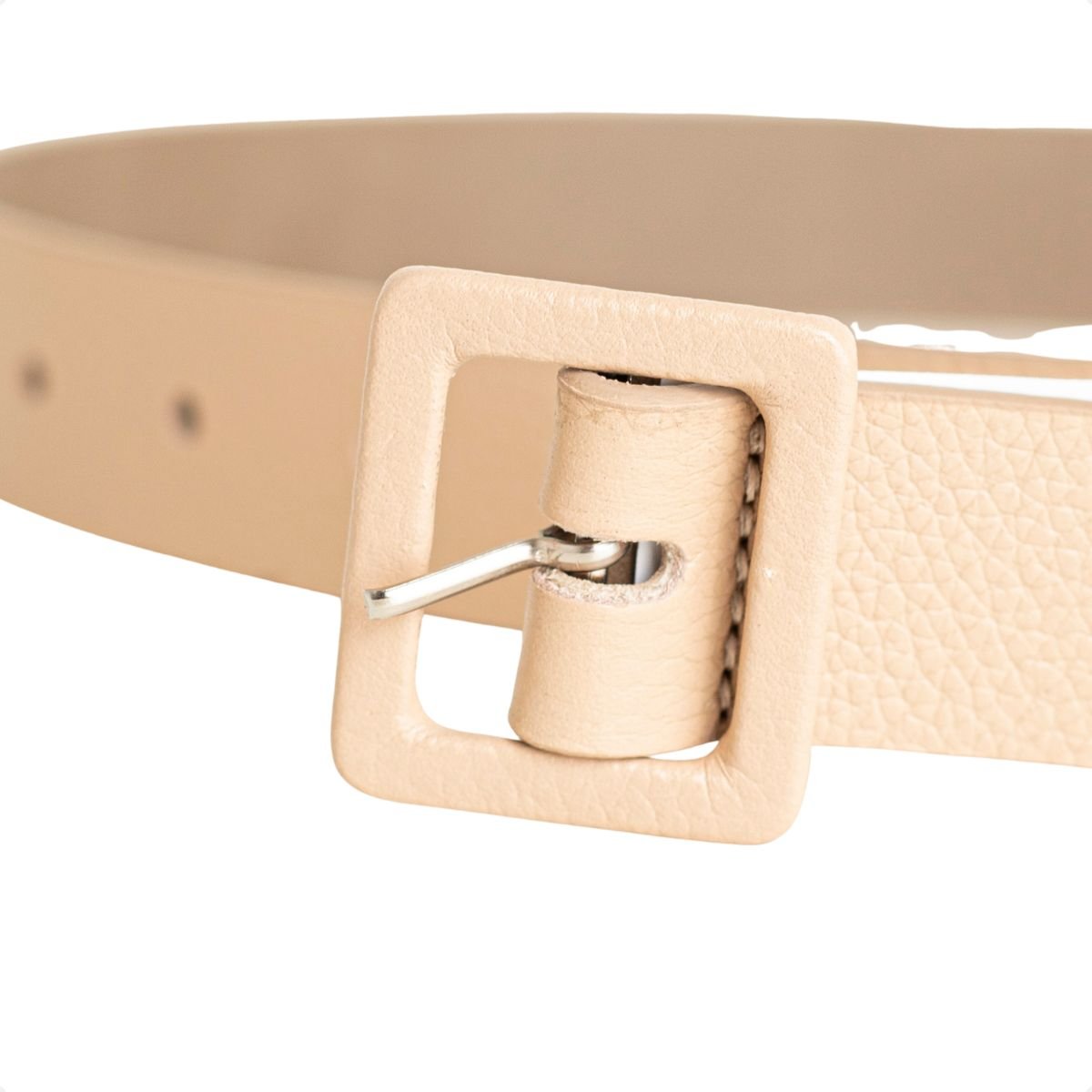 Cinto Feminino Dm Soft Bege Fivela Quadrada Bege 2