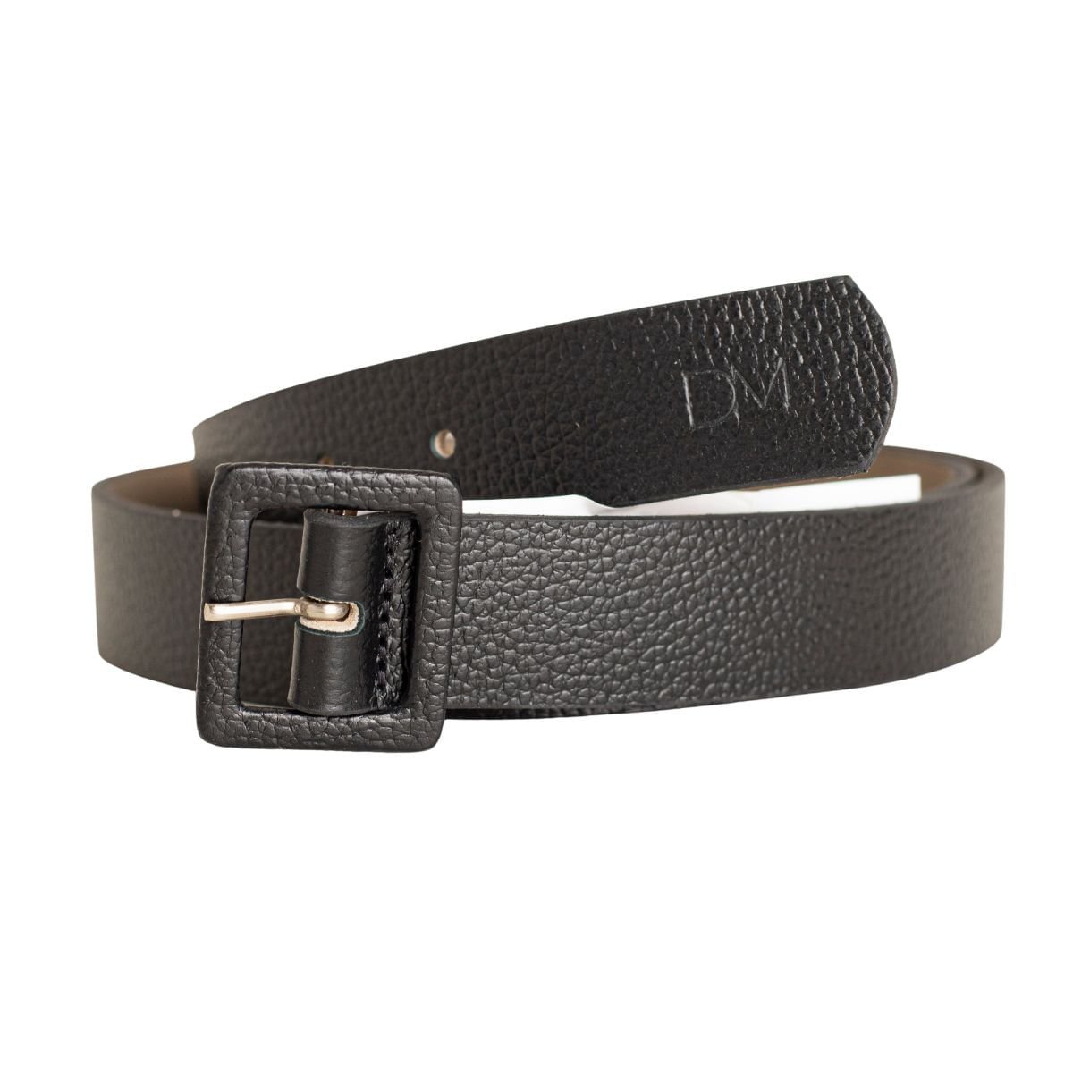 68523 Cinto Feminino Dm Preto Essencial Fivela Quadrada Preto 4