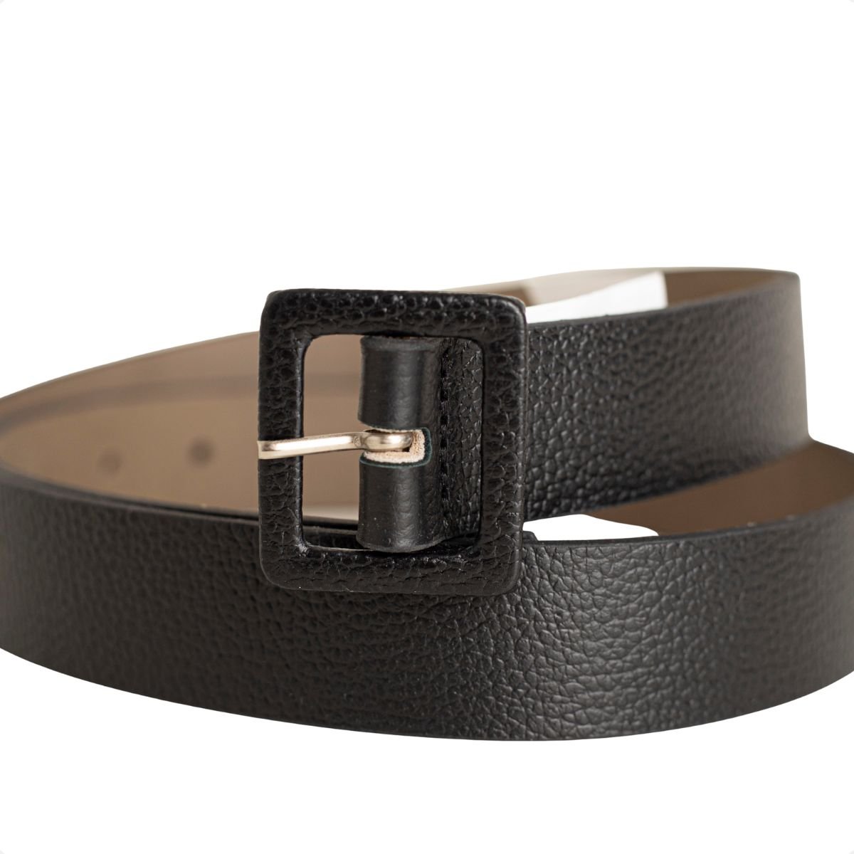 68523 Cinto Feminino Dm Preto Essencial Fivela Quadrada Preto 5