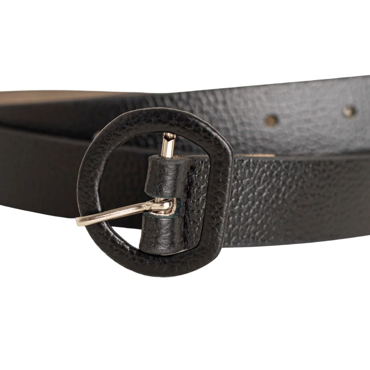 Cinto Feminino Dm Preto Fivela Redonda Preto 4