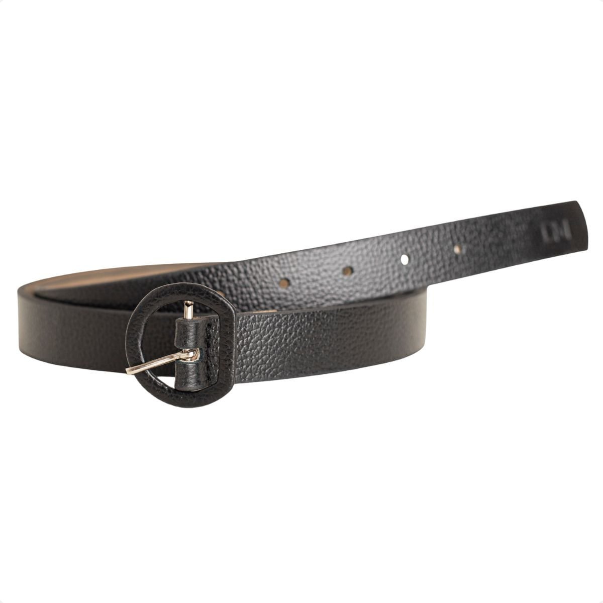 Cinto Feminino Dm Preto Fivela Redonda Preto 5