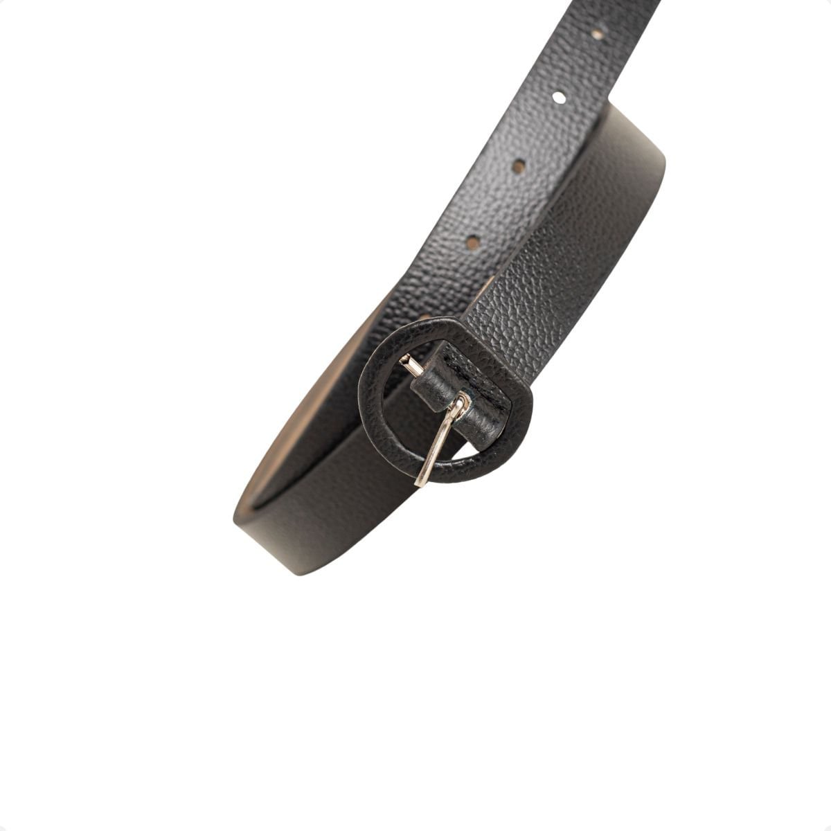 Cinto Feminino Dm Preto Fivela Redonda Preto 7