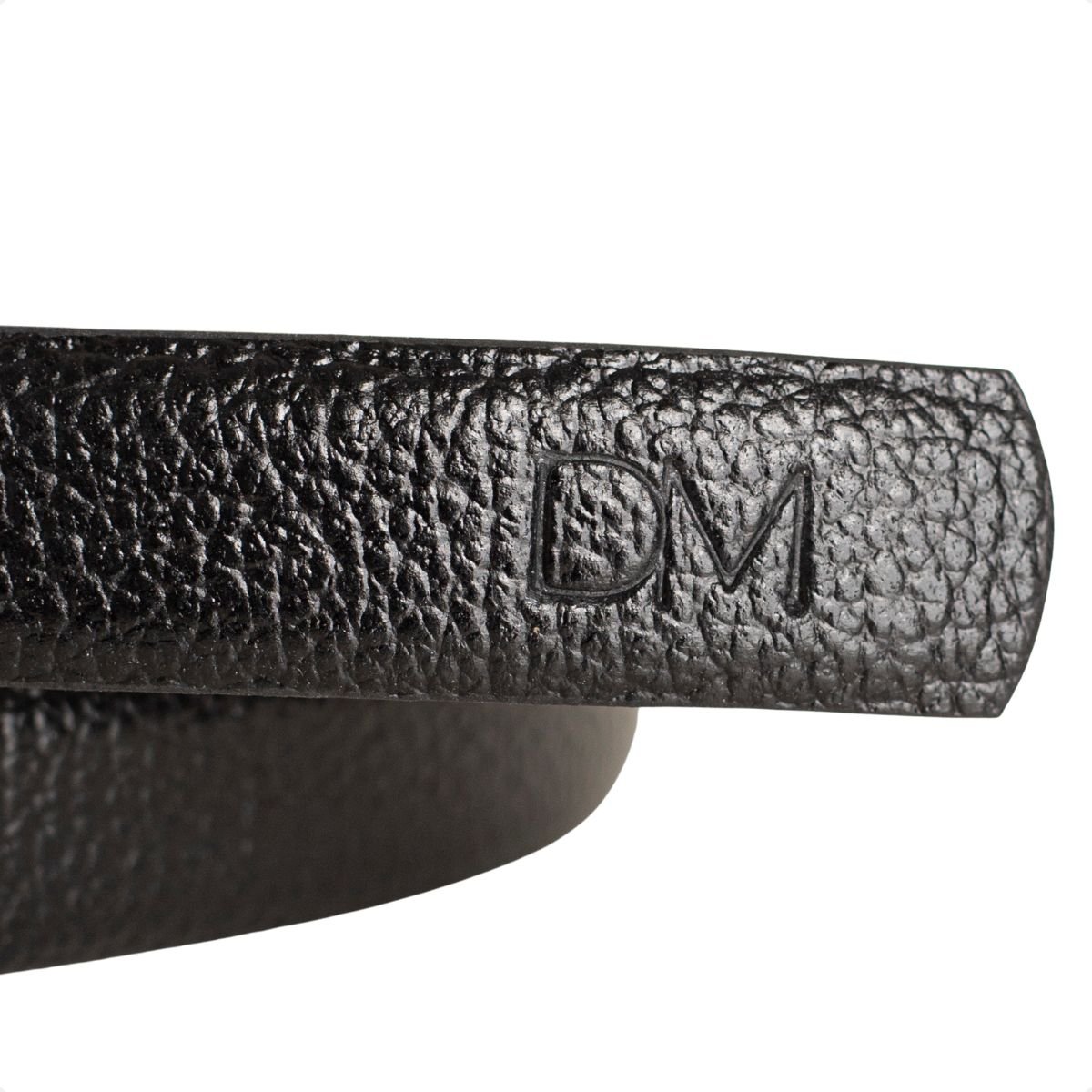 Cinto Feminino Dm Slim Preto Fivela Dourada Preto 5