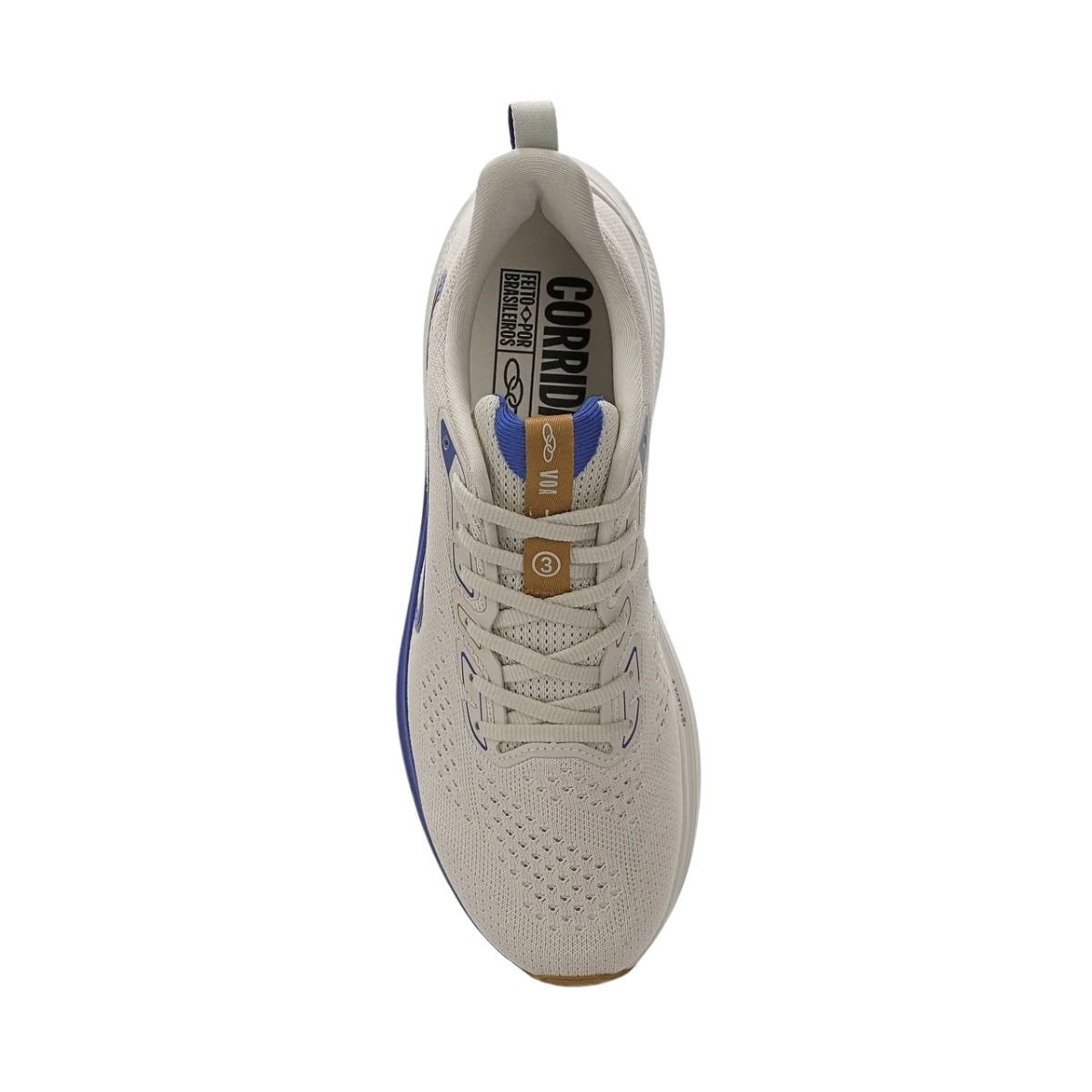 Tênis Corrida Masculno Olympikus Voa 3 Branco Branco 3
