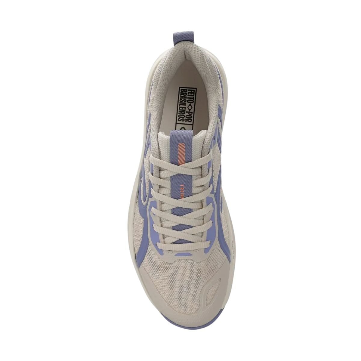 Tênis Feminino Olympikus Treino Bege E Lilás Off White/Lilás 3