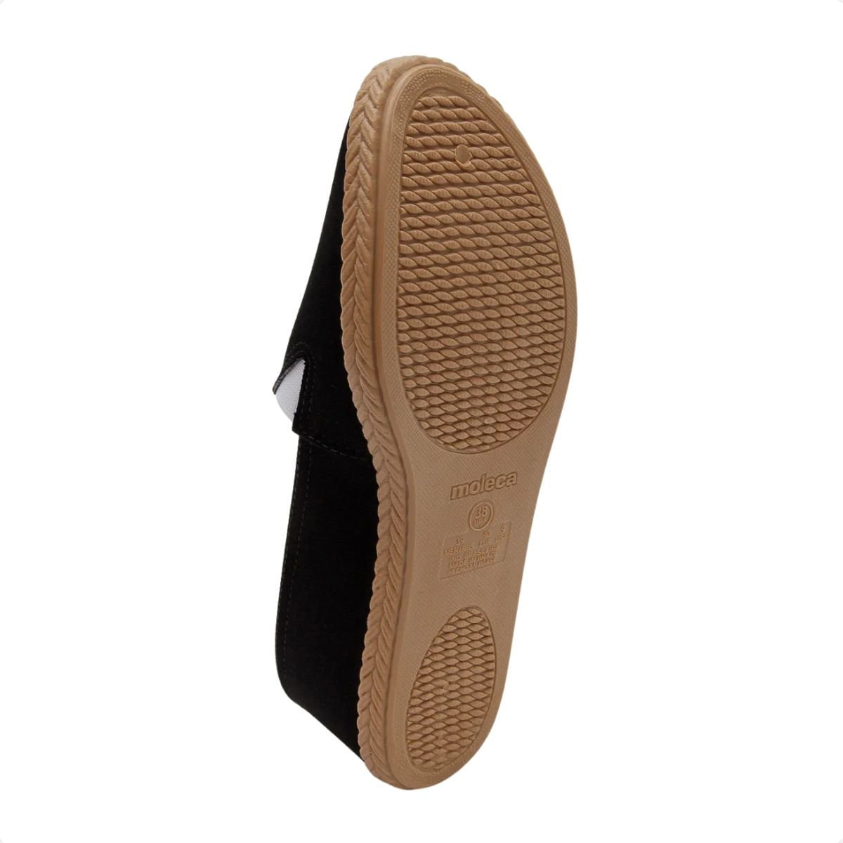 Sapatilha Feminina Moleca Alpargata Preta Preto 3