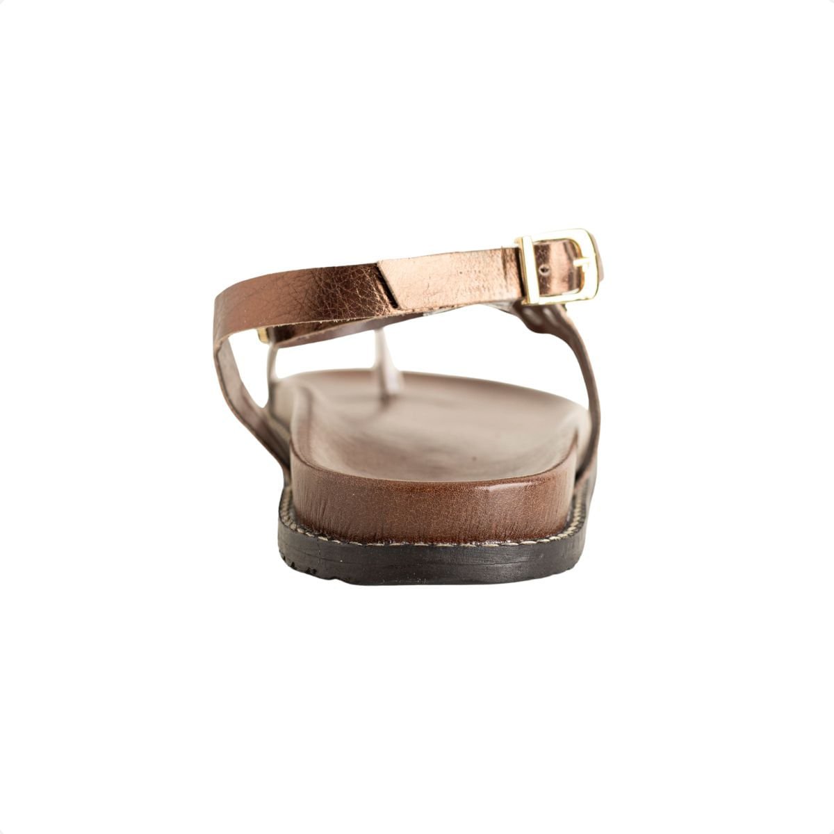 Sandália Flat Dm Spikes Marrom Marrom 4