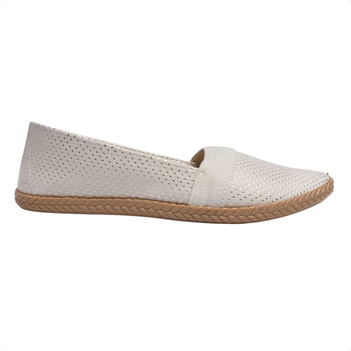 Sapatilha Feminina Moleca Napa Branco