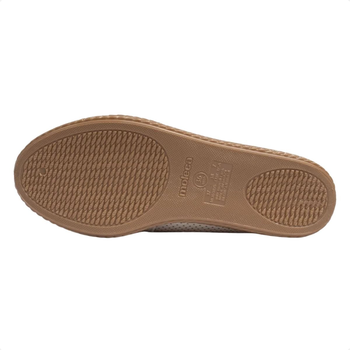 Sapatilha Feminina Moleca Napa Branco Branco 3