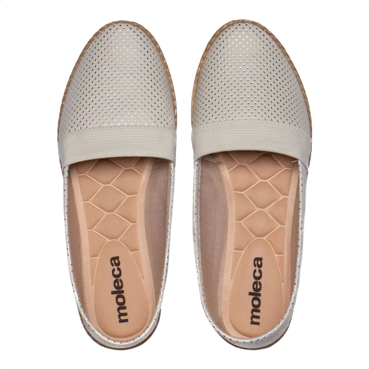 Sapatilha Feminina Moleca Napa Branco Branco 5