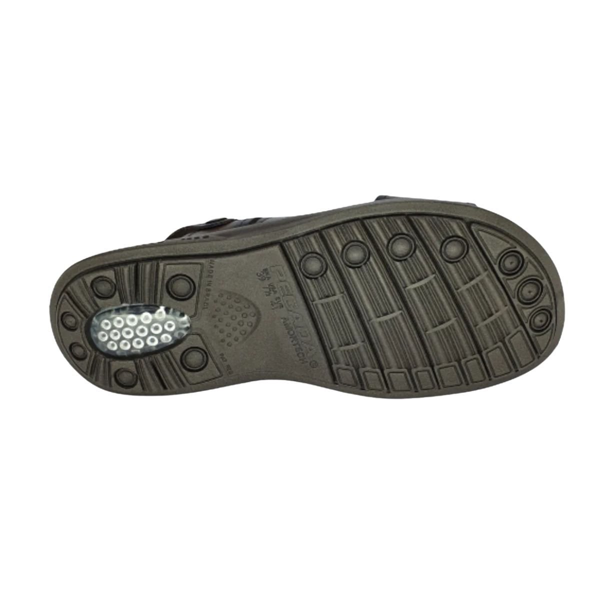 Sandália Masculina Pegada Amortech Marrom Marrom 4