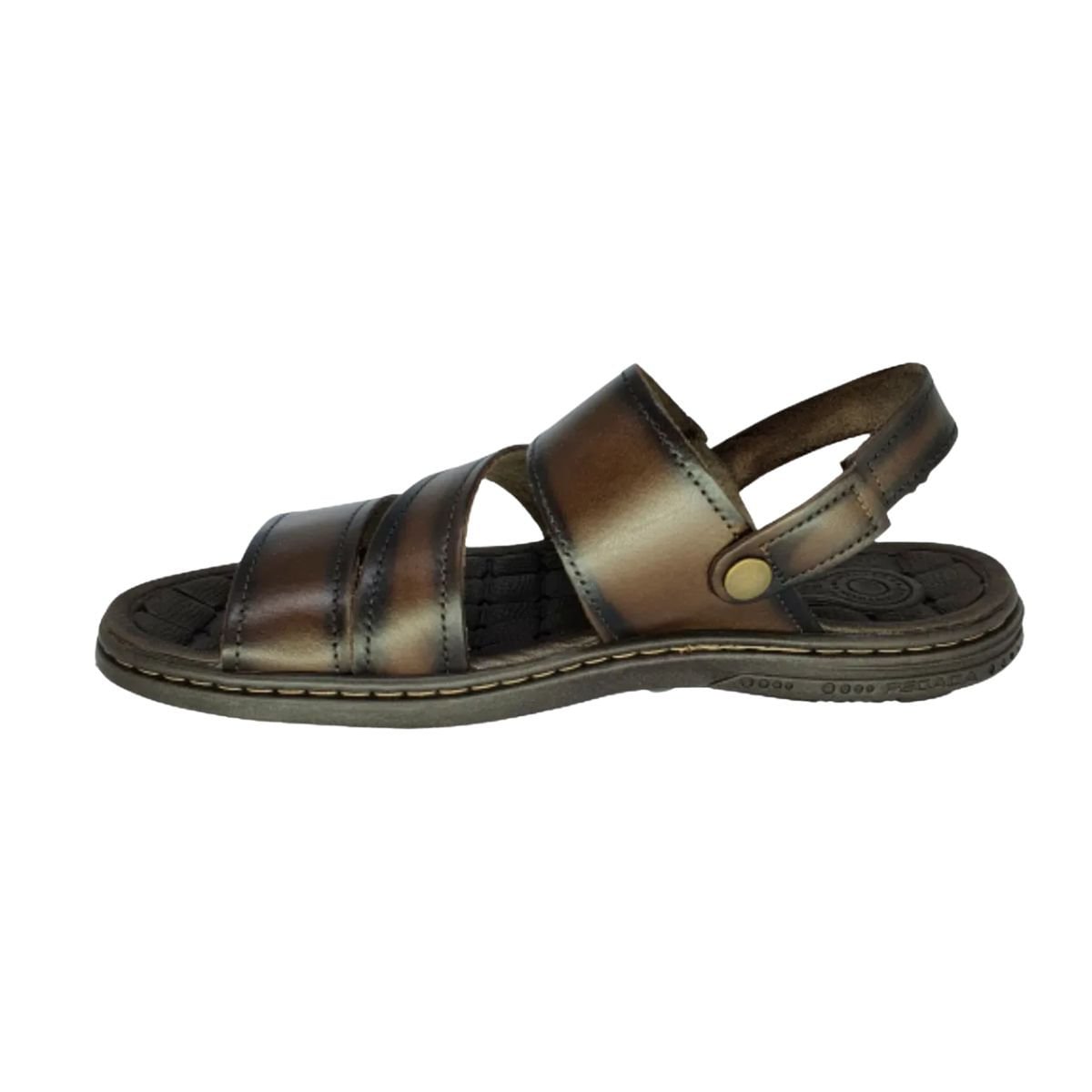 Sandália Masculina Pegada Amortech Marrom Marrom 5