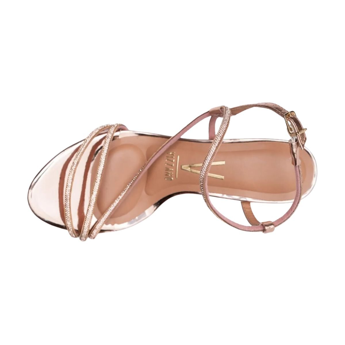 Sandália Feminina Salto Médio Grosso Vizzano Rosa Rosa 6