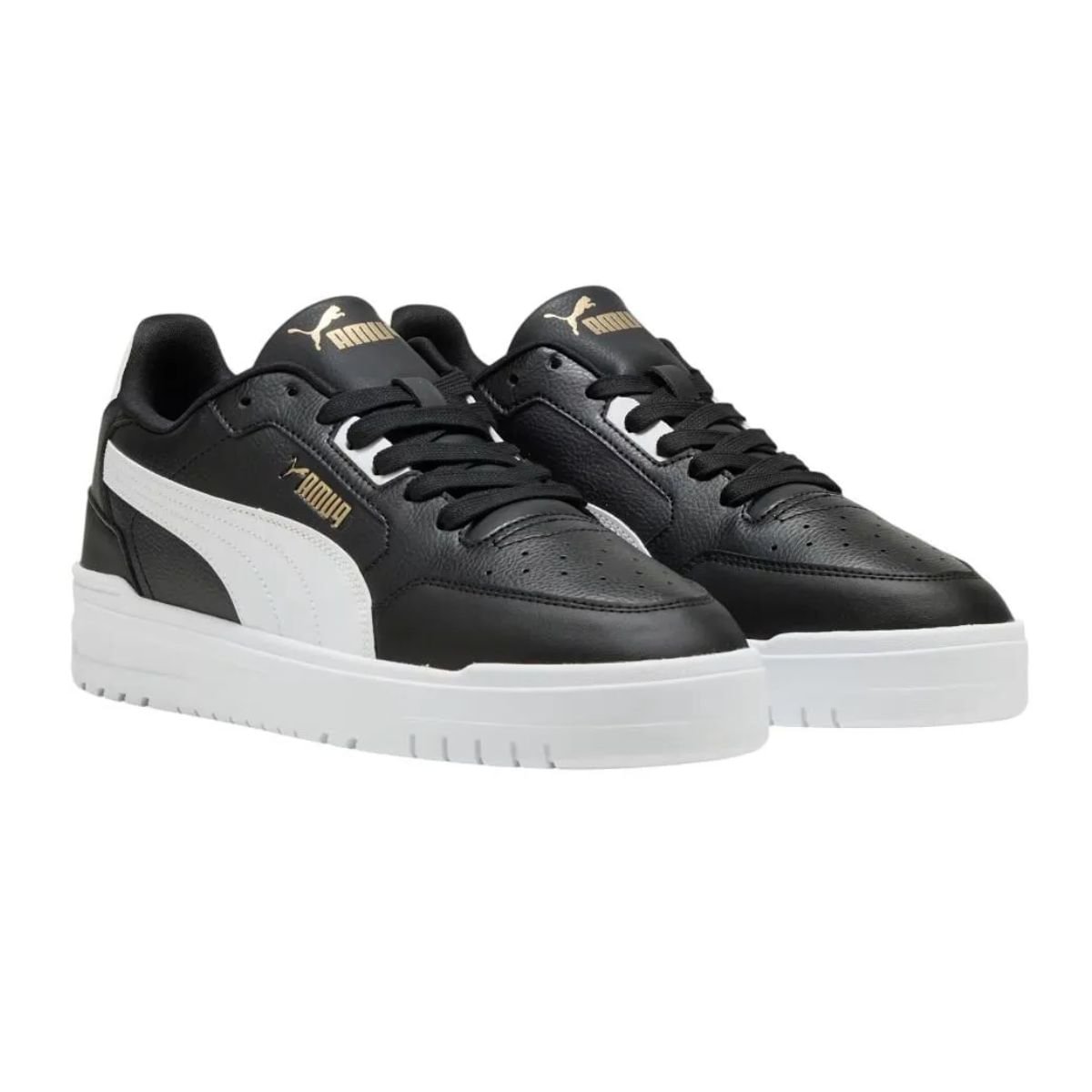 Tênis Casual Masculino Puma Shuffle Downtown Preto Preto 2