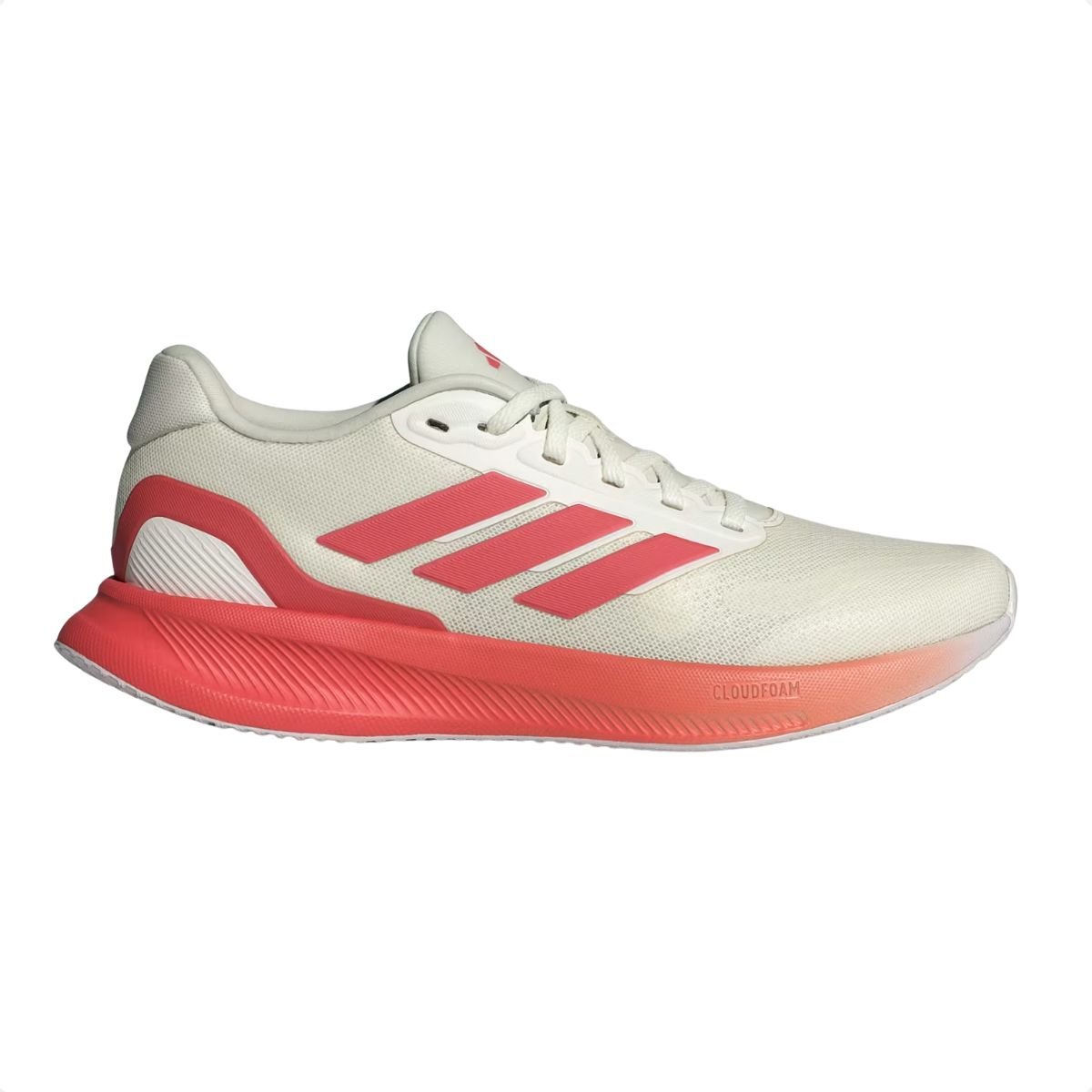 Tênis Corrida Feminino Adidas Runfalcon 5 Branco E Laranja