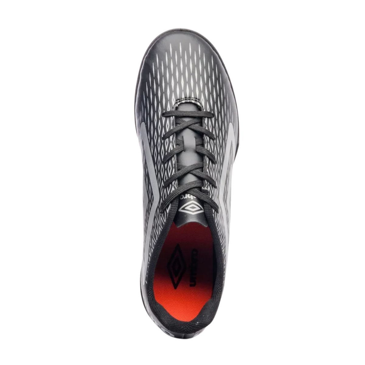 Chuteira Society Masculina Umbro X-Diamond Preta Cinza 3
