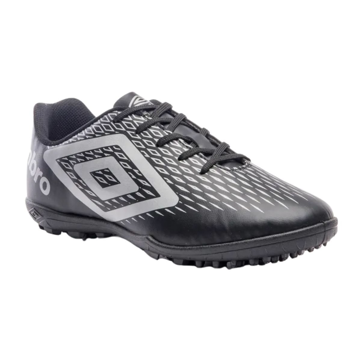Chuteira Society Masculina Umbro X-Diamond Preta Cinza 2