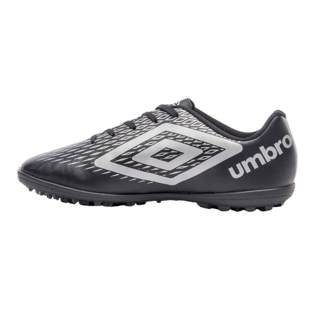 Chuteira Society Masculina Umbro X-Diamond Preta Cinza 5
