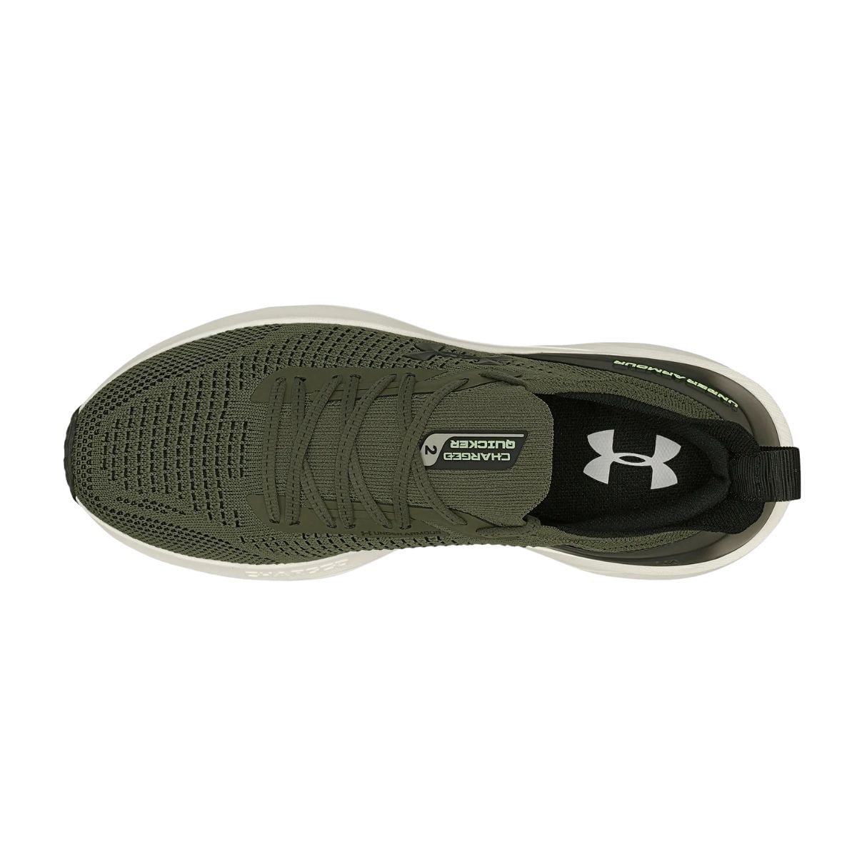 Tênis De Corrida Masculino Under Armour Quicker 2 Verde Verde 3