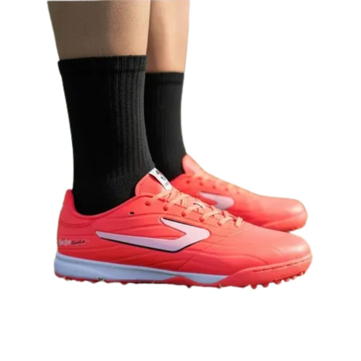 Chuteira Society Masculina Topper Maestro Light Coral Coral 3