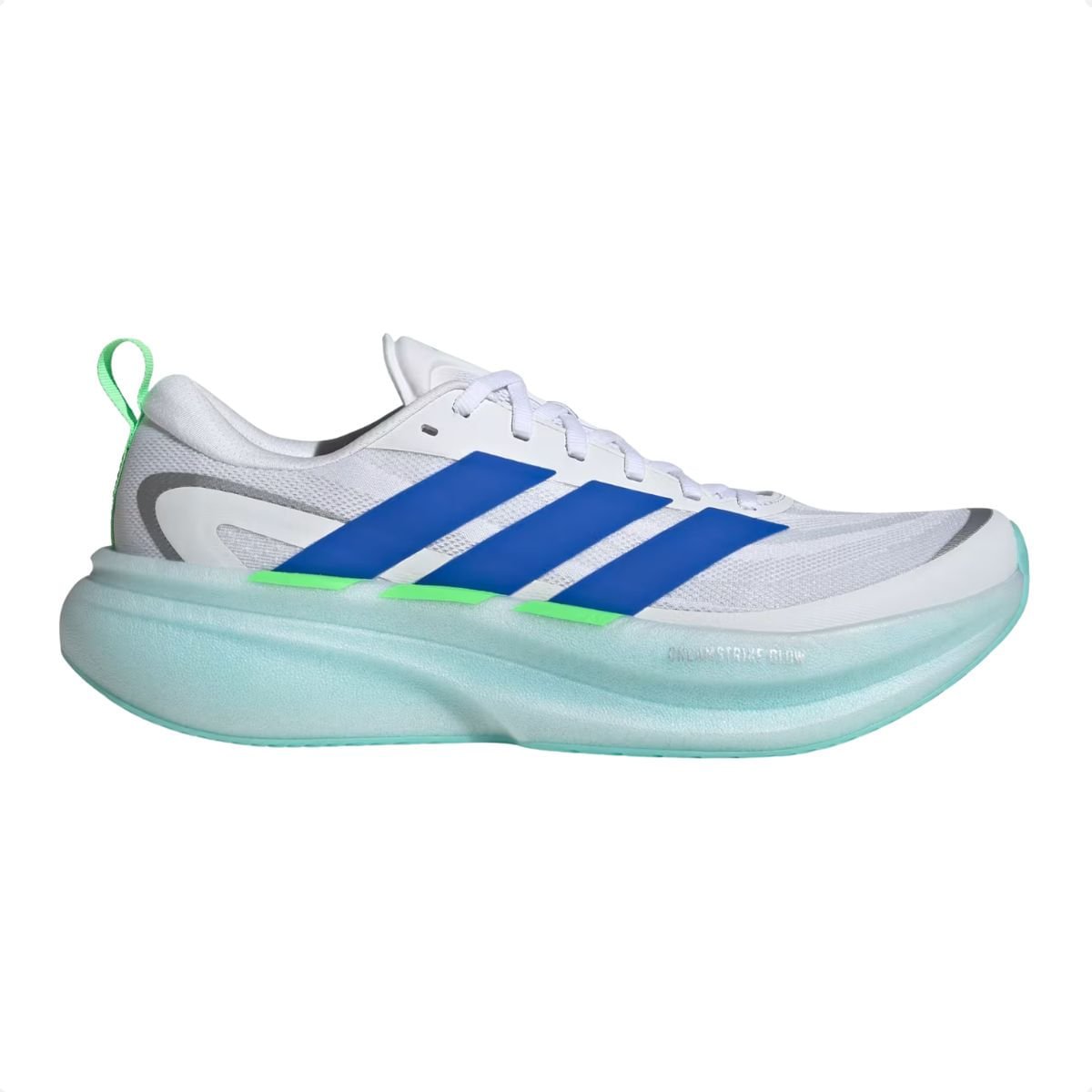 Tênis Corrida Masculino Adidas Supernova Glide Branco E Azul