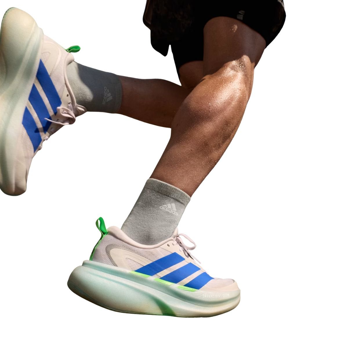 Tênis Corrida Masculino Adidas Supernova Glide Branco E Azul Branco 6