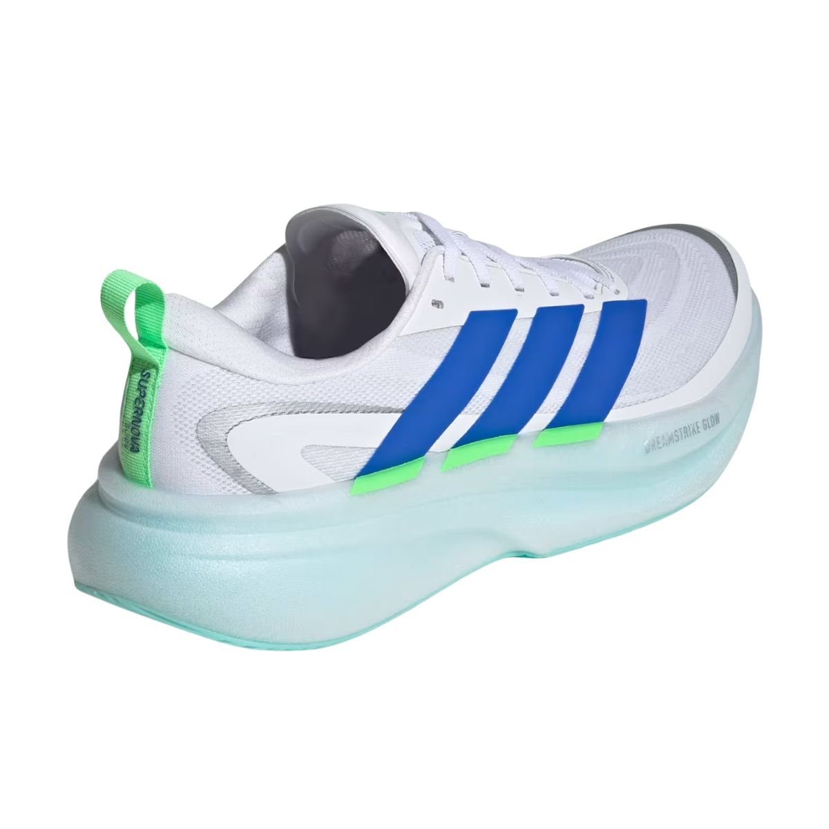 Tênis Corrida Masculino Adidas Supernova Glide Branco E Azul Branco 7