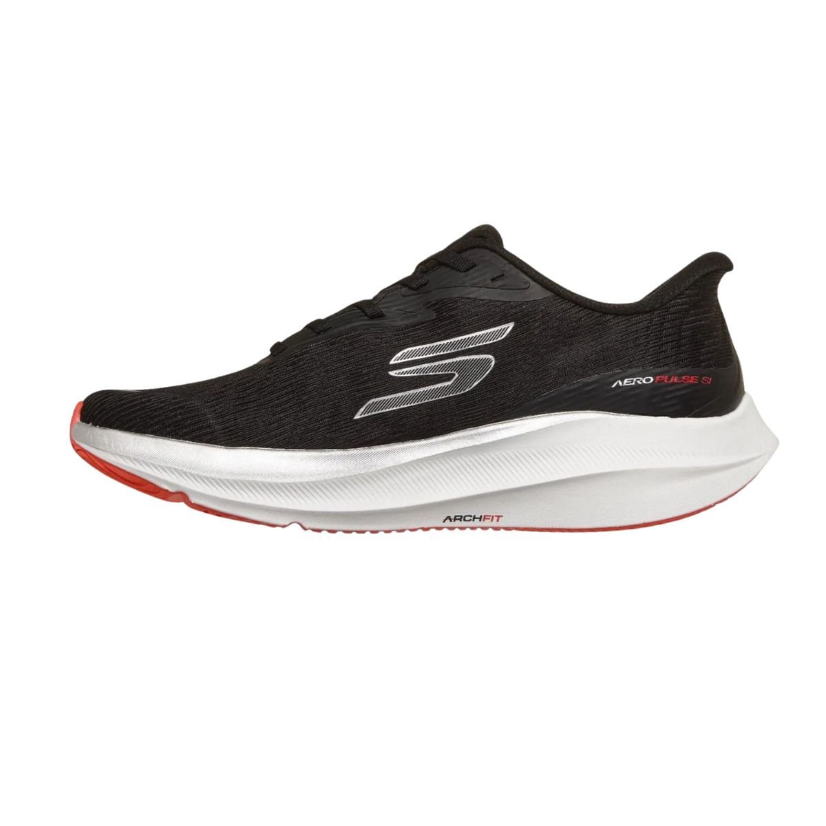 Tênis Corrida Masculino Skechers Aero Pulse Preto Preto 5