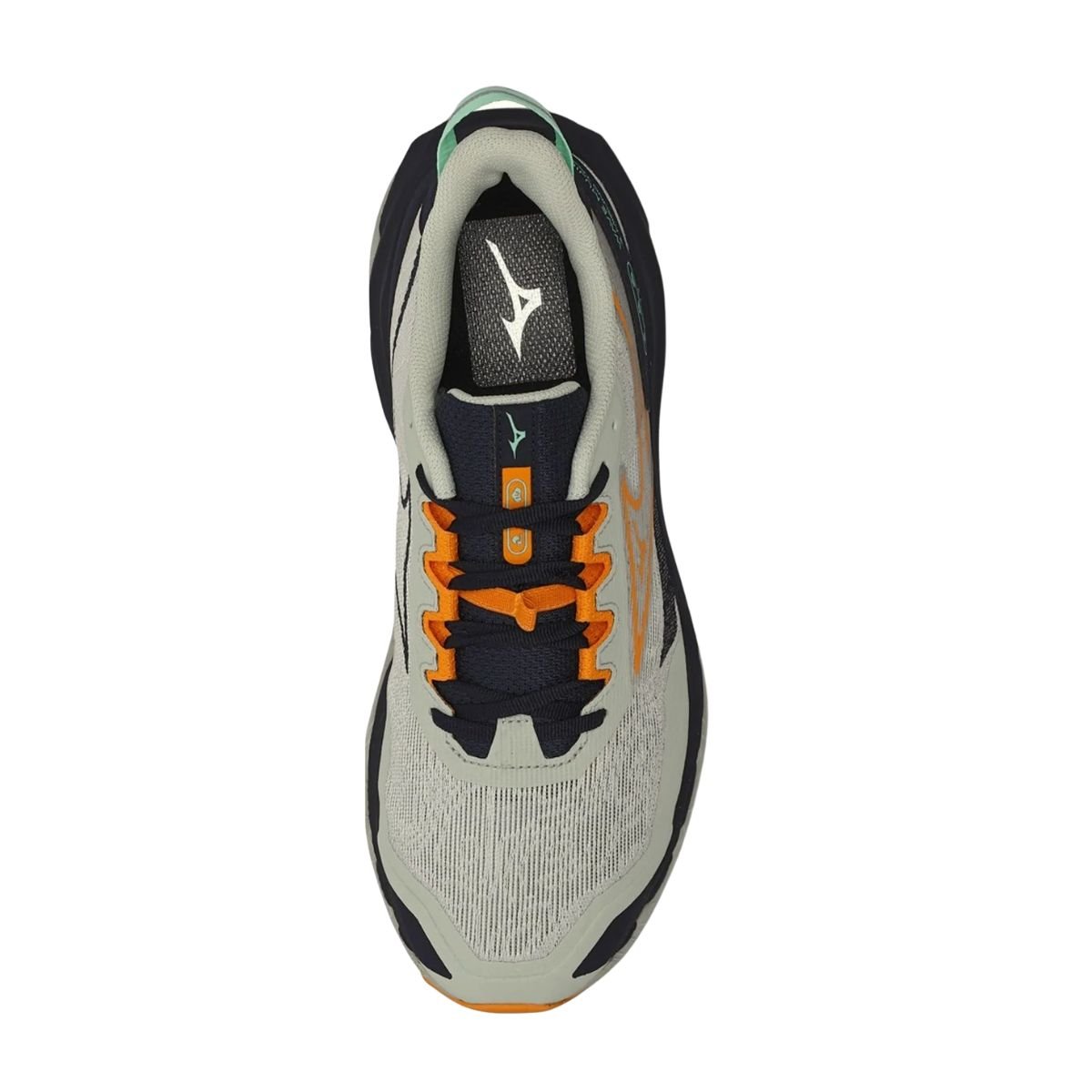 Tênis Trail Mascuilino Mizuno Wave Mujin Cinza Bege 6