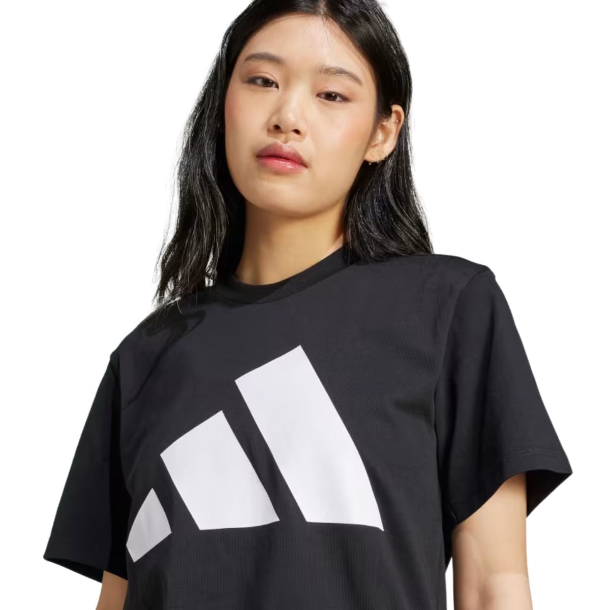 Camiseta Feminina Adidas Feminina Essentials Big Logo Preta Preto 2
