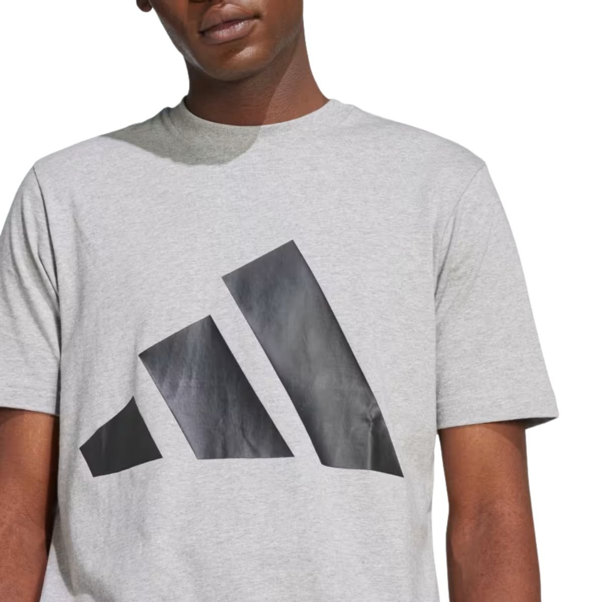 Camiseta Masculina Adidas Essentials Big Logo Cinza Cinza 3