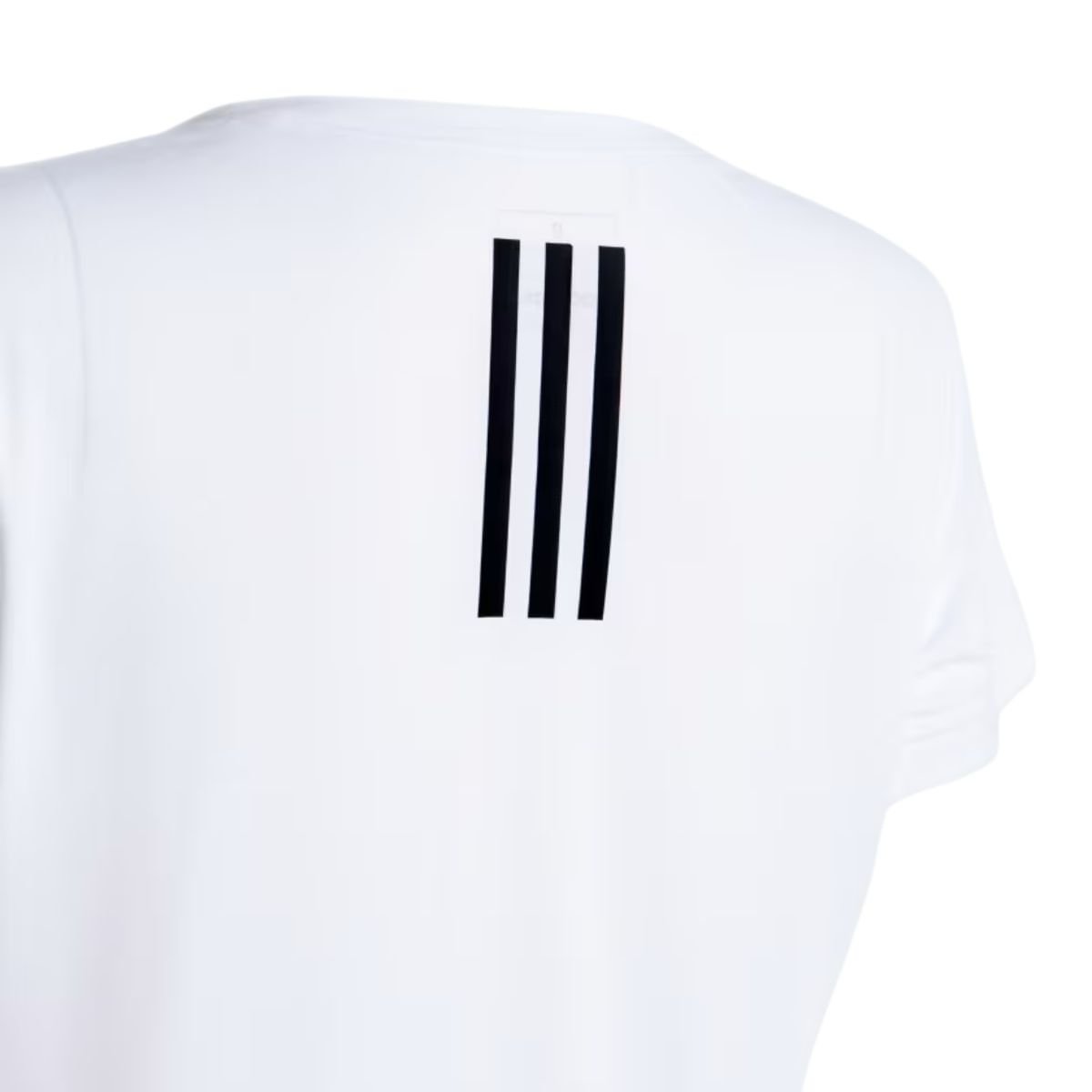 Camiseta Feminina Adidas Own The Run 3 Listras Branca Branco 4