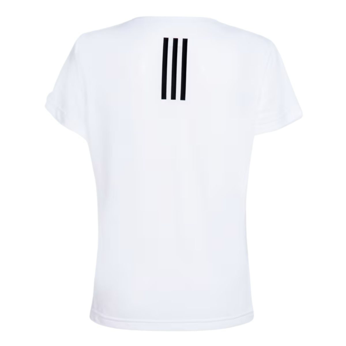 Camiseta Feminina Adidas Own The Run 3 Listras Branca Branco 5